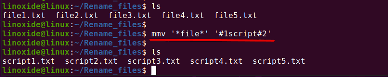 change file names using mmv